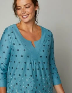 Tunique Col V Base Imprimée -Femmes Vêtements Magasin 612537 C04 zoomx vue4