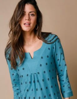 Tunique Col V Base Imprimée -Femmes Vêtements Magasin 612537 C04 zoomx vue5