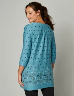 Tunique Col V Base Imprimée -Femmes Vêtements Magasin 612537 C04 zoomx vue7