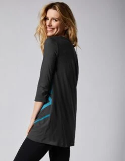 Tunique Col V Imprimé Graphique 14 Tunique Col V Imprimé Graphique -Femmes Vêtements Magasin 612559 C01 zoomx vue6