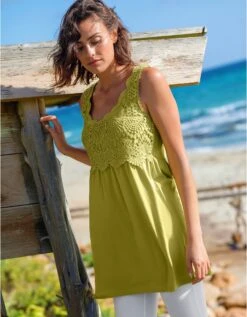 Tunique Plastron Macramé -Femmes Vêtements Magasin 612629 C03 zoomx vue5