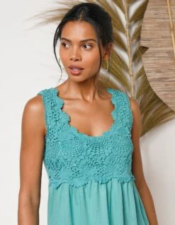 Tunique Plastron Macramé -Femmes Vêtements Magasin 612629 C05 zoomx vue3