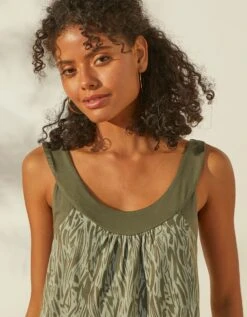 Tunique à Larges Bretelles, Imprimé Bicolore 13 Tunique à Larges Bretelles, Imprimé Bicolore -Femmes Vêtements Magasin 612742 C00 zoomx vue6