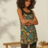 Tunique à Larges Bretelles, Imprimé Tropical 1 Tunique à Larges Bretelles, Imprimé Tropical -Femmes Vêtements Magasin 612743 C01 zoomx