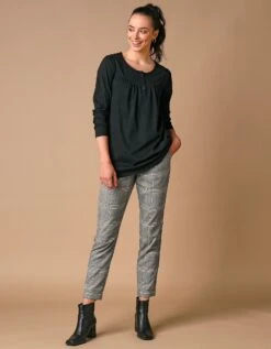 Tunique Col Rond Unie, Maille Jersey -Femmes Vêtements Magasin 612772 C01 zoomx vue2