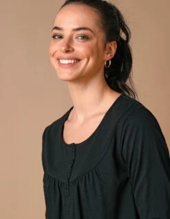 Tunique Col Rond Unie, Maille Jersey -Femmes Vêtements Magasin 612772 C01 zoomx vue3