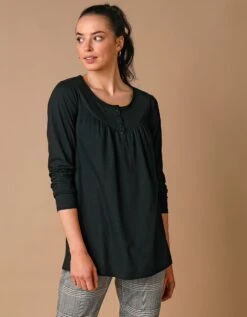 Tunique Col Rond Unie, Maille Jersey -Femmes Vêtements Magasin 612772 C01 zoomx vue5
