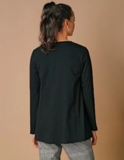 Tunique Col Rond Unie, Maille Jersey -Femmes Vêtements Magasin 612772 C01 zoomx vue6