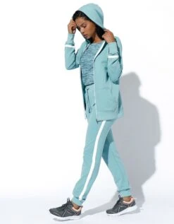 Veste Bicolore Zippée Molleton Gratté -Femmes Vêtements Magasin 615030 C10 zoomx vue5