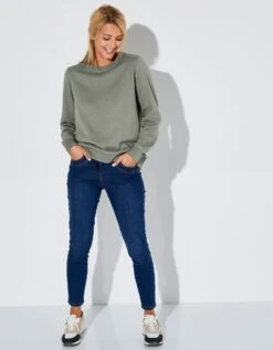 Sweat Molleton Uni -Femmes Vêtements Magasin 615031 C14 zoomx vue4