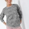 Sweat Molleton Imprimé, Effet Chiné -Femmes Vêtements Magasin 615038 C02 zoomx