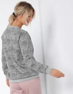 Sweat Molleton Imprimé, Effet Chiné -Femmes Vêtements Magasin 615038 C02 zoomx vue3
