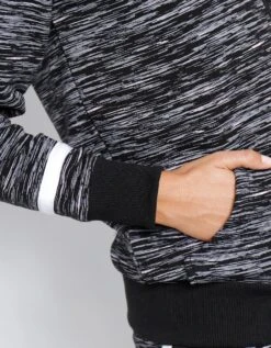 Veste Zippée Molleton Gratté Imprimé Chiné -Femmes Vêtements Magasin 615057 C01 zoomx vue4