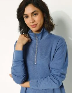 Sweat En Molleton Col Montant Zippé 14 Sweat En Molleton Col Montant Zippé -Femmes Vêtements Magasin 615069 C03 zoomx vue6