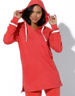 Sweat Long à Capuche, Molleton Gratté -Femmes Vêtements Magasin 615073 C02 zoomx vue5