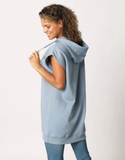 Sweat Molleton à Capuche Sans Manches -Femmes Vêtements Magasin 615086 C01 zoomx vue2