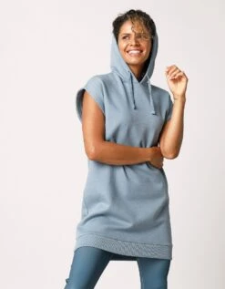 Sweat Molleton à Capuche Sans Manches -Femmes Vêtements Magasin 615086 C01 zoomx vue4