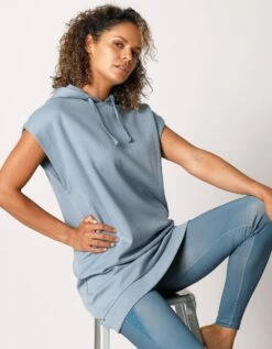 Sweat Molleton à Capuche Sans Manches -Femmes Vêtements Magasin 615086 C01 zoomx vue7