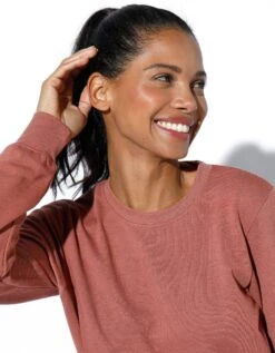 Sweat Long, Molleton Gratté -Femmes Vêtements Magasin 615102 C01 zoomx vue4