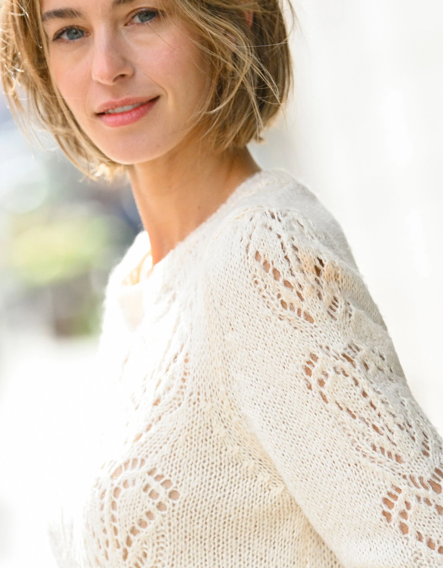 Pull Ajouré épaules Froncées 7 Pull Ajouré épaules Froncées – Image 5