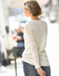 Pull Ajouré épaules Froncées 15 Pull Ajouré épaules Froncées -Femmes Vêtements Magasin 617170 C01 zoomx vue7