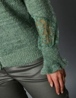 Gilet Tulle Brodé Maille Douceur 12 Gilet Tulle Brodé Maille Douceur -Femmes Vêtements Magasin 617242 C00 zoomx vue5