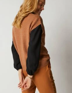 Pull Torsadé Sans Manches, épaules Tombantes -Femmes Vêtements Magasin 617252 C02 zoomx vue7