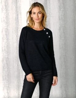 Pull épaule Boutonnée Bijoux