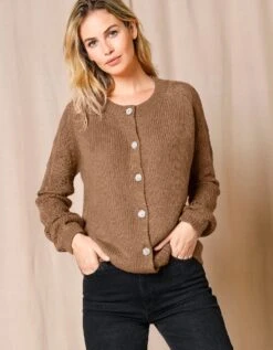 Cardigan Boutons "bijoux" -Femmes Vêtements Magasin 617254 C02 zoomx vue2