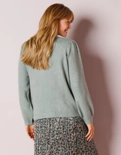 Pull Ajouré Col Tunisien Boutonné 15 Pull Ajouré Col Tunisien Boutonné -Femmes Vêtements Magasin 617284 C04 zoomx vue7