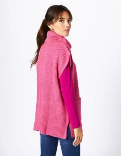 Pull Tunique Col Boule Sans Manches -Femmes Vêtements Magasin 617304 C03 zoomx vue7