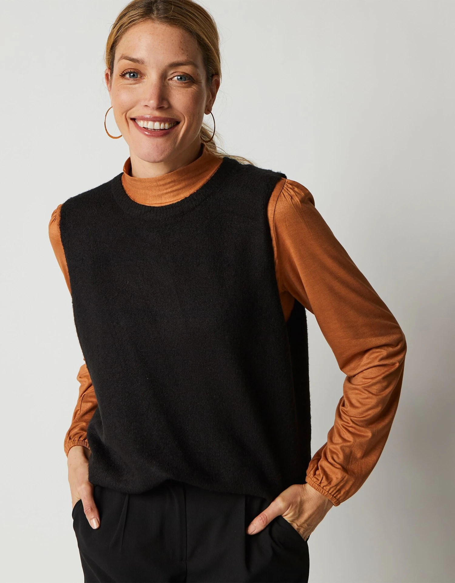 Pull Sans Manches Col Rond 3 Pull Sans Manches Col Rond