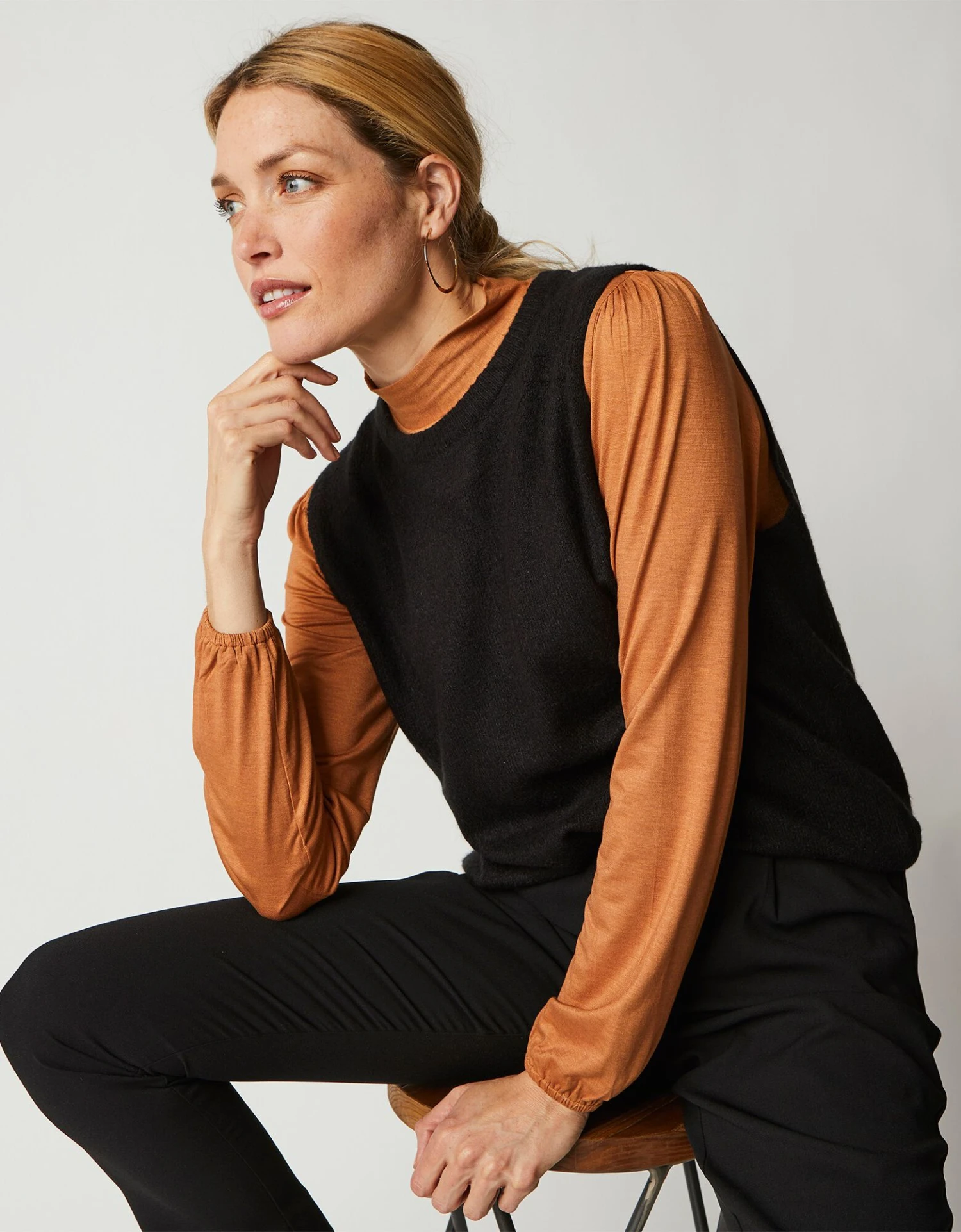 Pull Sans Manches Col Rond 7 Pull Sans Manches Col Rond – Image 5