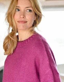 Pull Boite Manches Courtes, Toucher Mohair -Femmes Vêtements Magasin 617382 C01 zoomx vue7
