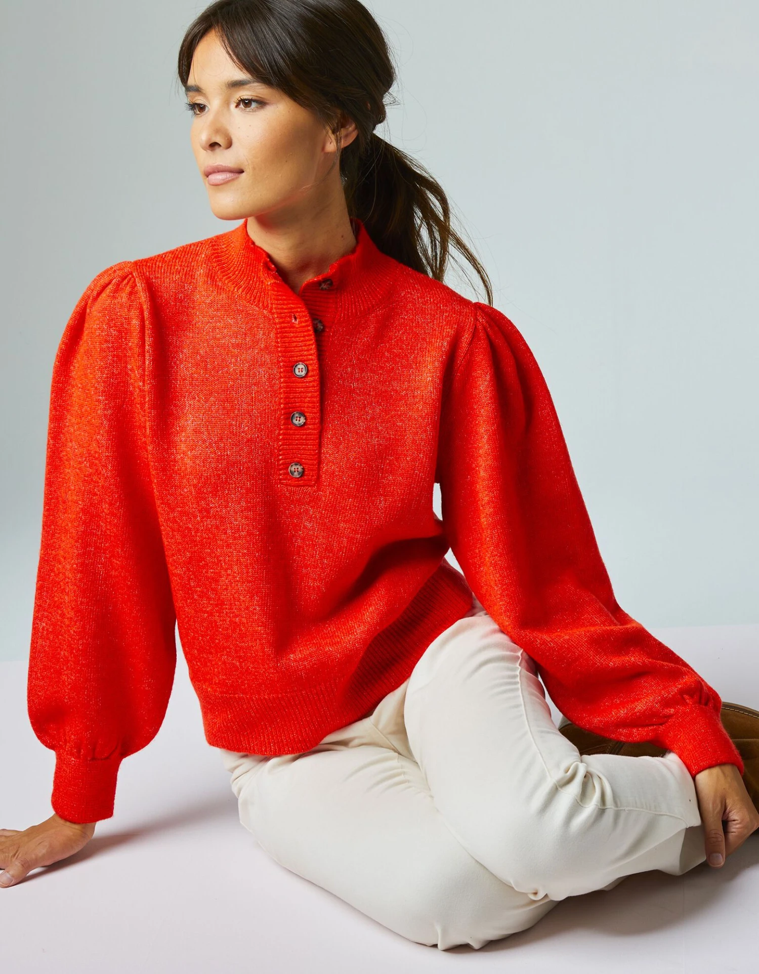 Pull Jersey Manches Longues Bouffantes 3 Pull Jersey Manches Longues Bouffantes