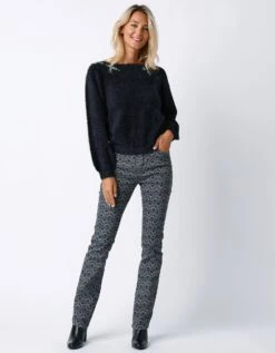 Pull Maille Douceur Avec Strass Et Perles -Femmes Vêtements Magasin 617414 C01 zoomx vue5