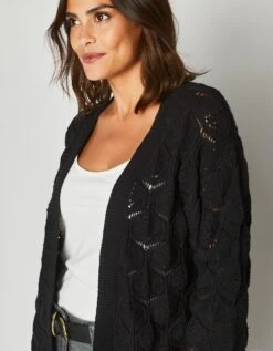 Gilet Kimono, Maille Ajourée -Femmes Vêtements Magasin 617425 C00 zoomx vue7