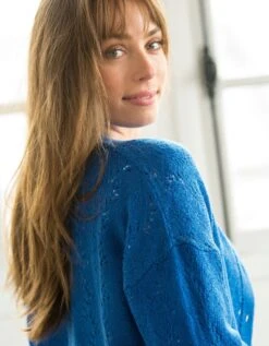 Gilet Court Boutonné Maille Fantaisie -Femmes Vêtements Magasin 617442 C01 zoomx vue7