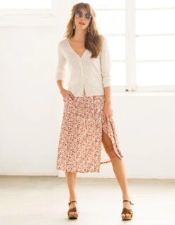 Gilet Manches Longues, Maille Pointelle Ajourée -Femmes Vêtements Magasin 617444 C01 zoomx vue2