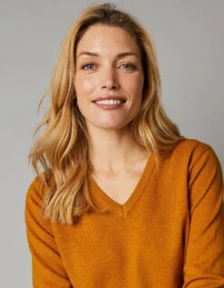 Pull Col V, Laine D'agneau -Femmes Vêtements Magasin 617622 C06 zoomx vue3