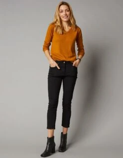 Pull Col V, Laine D'agneau -Femmes Vêtements Magasin 617622 C06 zoomx vue5