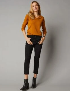 Pull Col V, Laine D'agneau -Femmes Vêtements Magasin 617622 C06 zoomx vue6