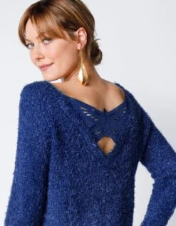 Pull "papillon" Maille Douceur -Femmes Vêtements Magasin 617869 C01 zoomx vue3