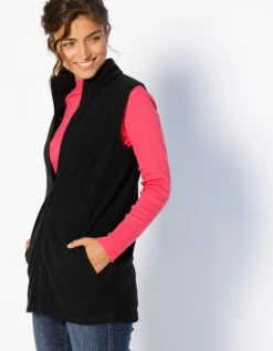 Veste Polaire Zippée Sans Manches -Femmes Vêtements Magasin 626018 C26 zoomx vue6