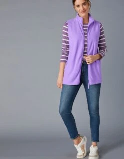 Veste Polaire Zippée Sans Manches -Femmes Vêtements Magasin 626018 C30 zoomx vue2