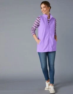 Veste Polaire Zippée Sans Manches -Femmes Vêtements Magasin 626018 C30 zoomx vue6