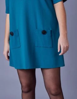 Tunique Manches Courtes Unie, Maille Milano -Femmes Vêtements Magasin 628042 C01 zoomx vue6