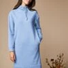 Robe Molleton Léger Col Montant -Femmes Vêtements Magasin 628046 C01 zoomx