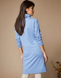Robe Molleton Léger Col Montant -Femmes Vêtements Magasin 628046 C01 zoomx vue2
