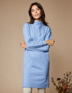 Robe Molleton Léger Col Montant -Femmes Vêtements Magasin 628046 C01 zoomx vue4
